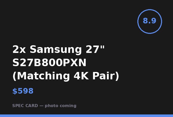2x Samsung 27