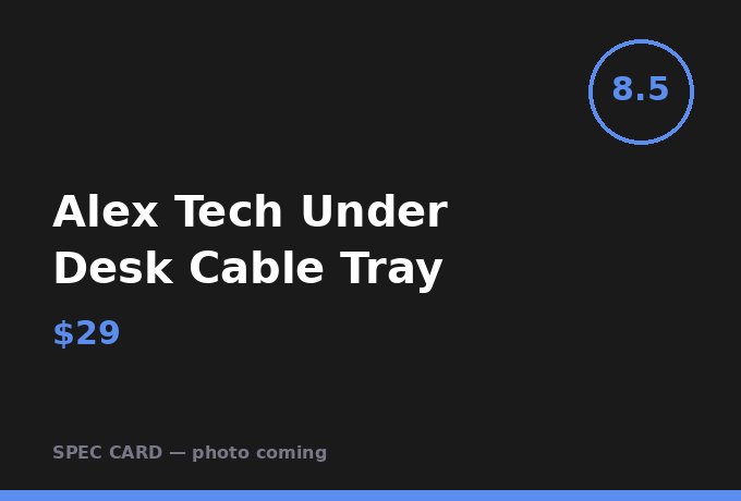 Alex Tech Under Desk Cable Tray