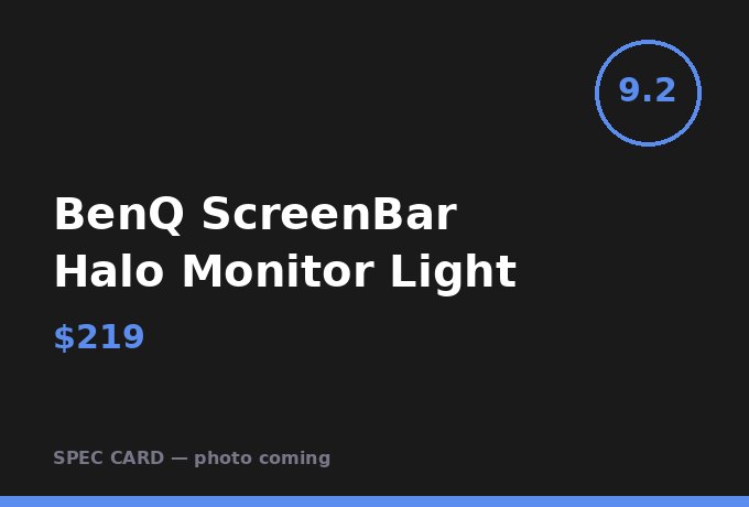 BenQ ScreenBar Halo Monitor Light