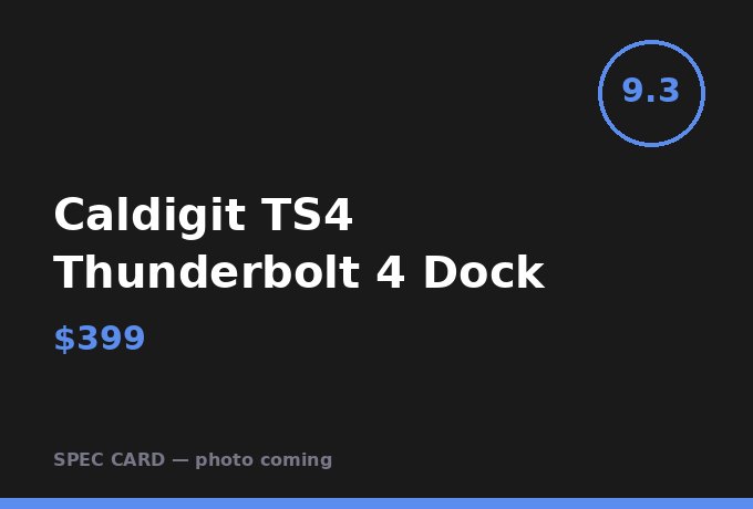 Caldigit TS4 Thunderbolt 4 Dock