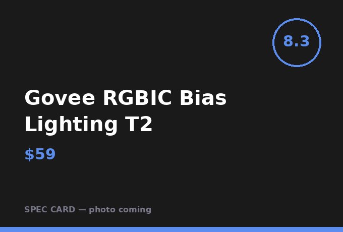 Govee RGBIC Bias Lighting T2