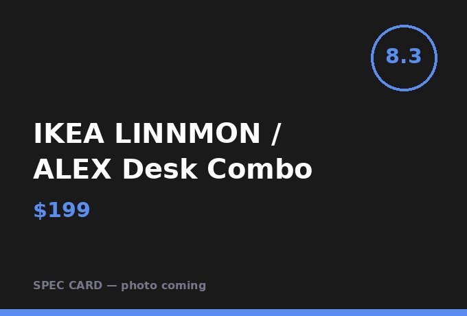 IKEA LINNMON / ALEX Desk Combo