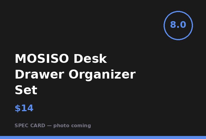 MOSISO Desk Drawer Organizer Set