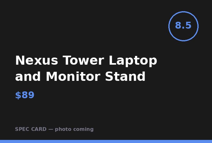 Nexus Tower Laptop and Monitor Stand