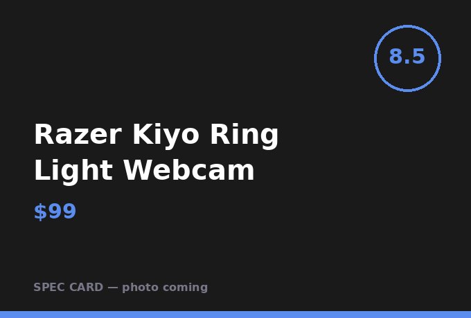 Razer Kiyo Ring Light Webcam
