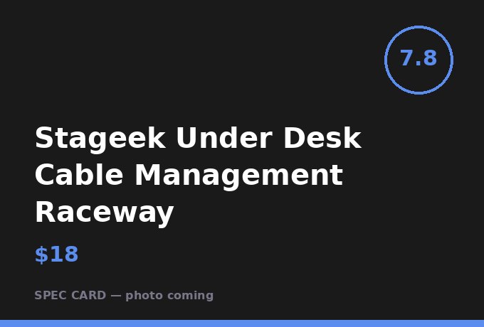 Stageek Under Desk Cable Management Raceway