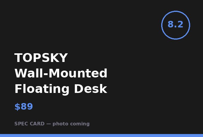 TOPSKY Wall-Mounted Floating Desk