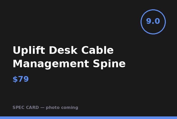 Uplift Desk Cable Management Spine