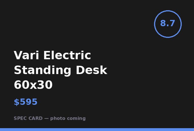 Vari Electric Standing Desk 60x30