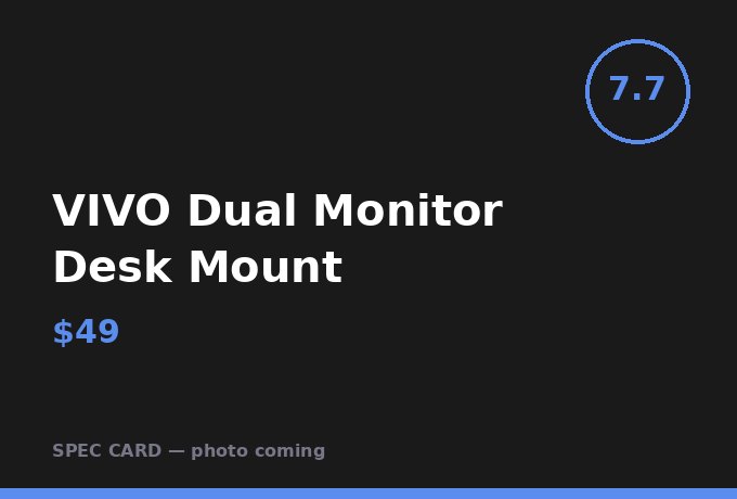 VIVO Dual Monitor Desk Mount