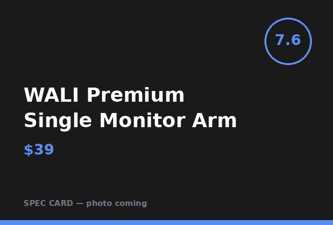 WALI Premium Single Monitor Arm